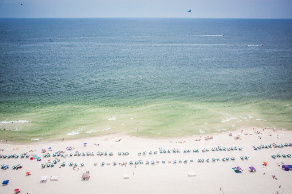 View from Gulf Coast condo over the sea